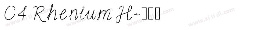 C4 Rhenium H字体转换